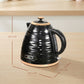 HOMCOM 3kW Rapid Boil Honeycomb Kettle - Black