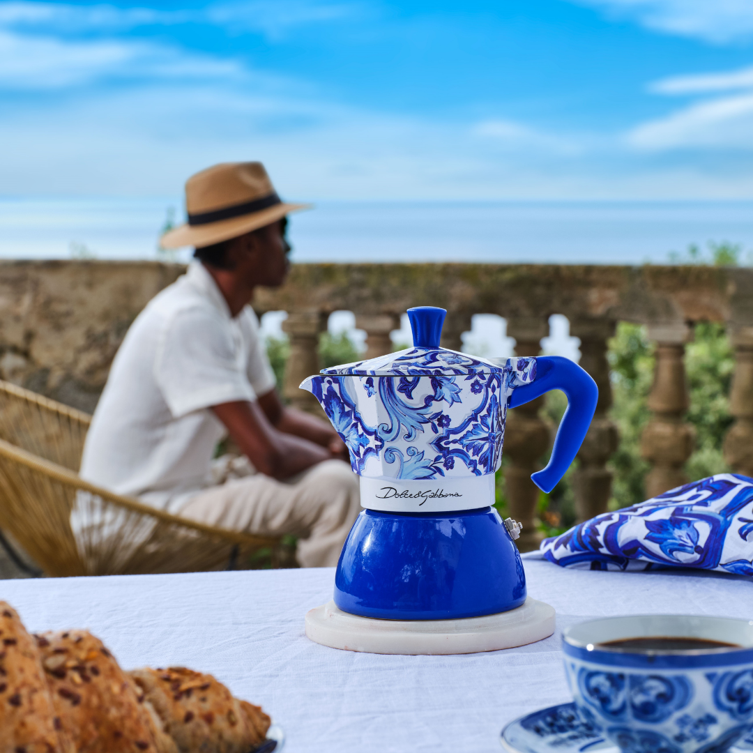 Bialetti X Dolce&Gabbana Blue Mediterranean Moka Induction - Tiny Lux