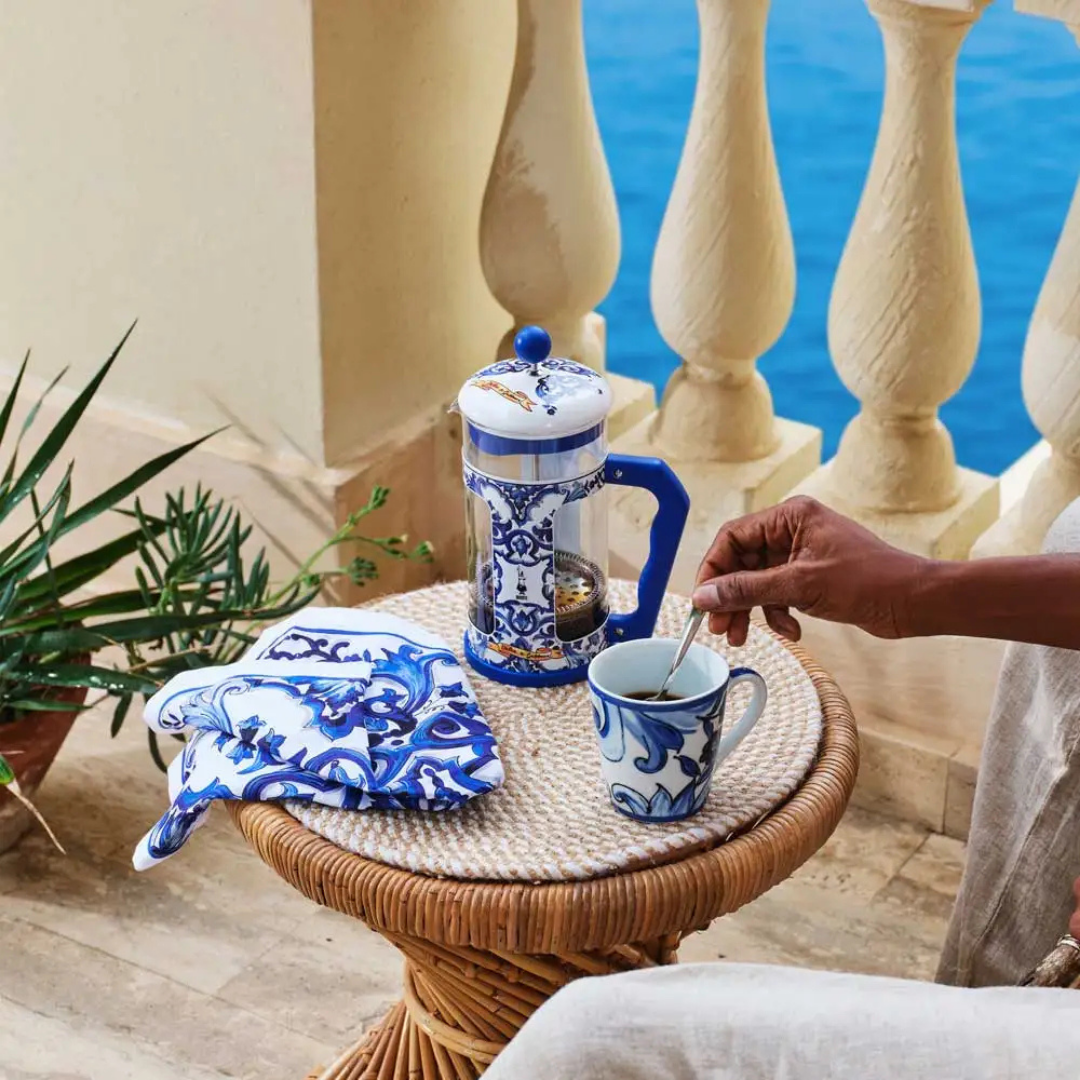 Bialetti X Dolce&Gabbana Blue Mediterranean Cafetiere - Tiny Lux