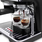 Integrated conical burr grinder with 8 grind settings on De'Longhi La Specialista Arte EC9155.MB for freshly ground espresso