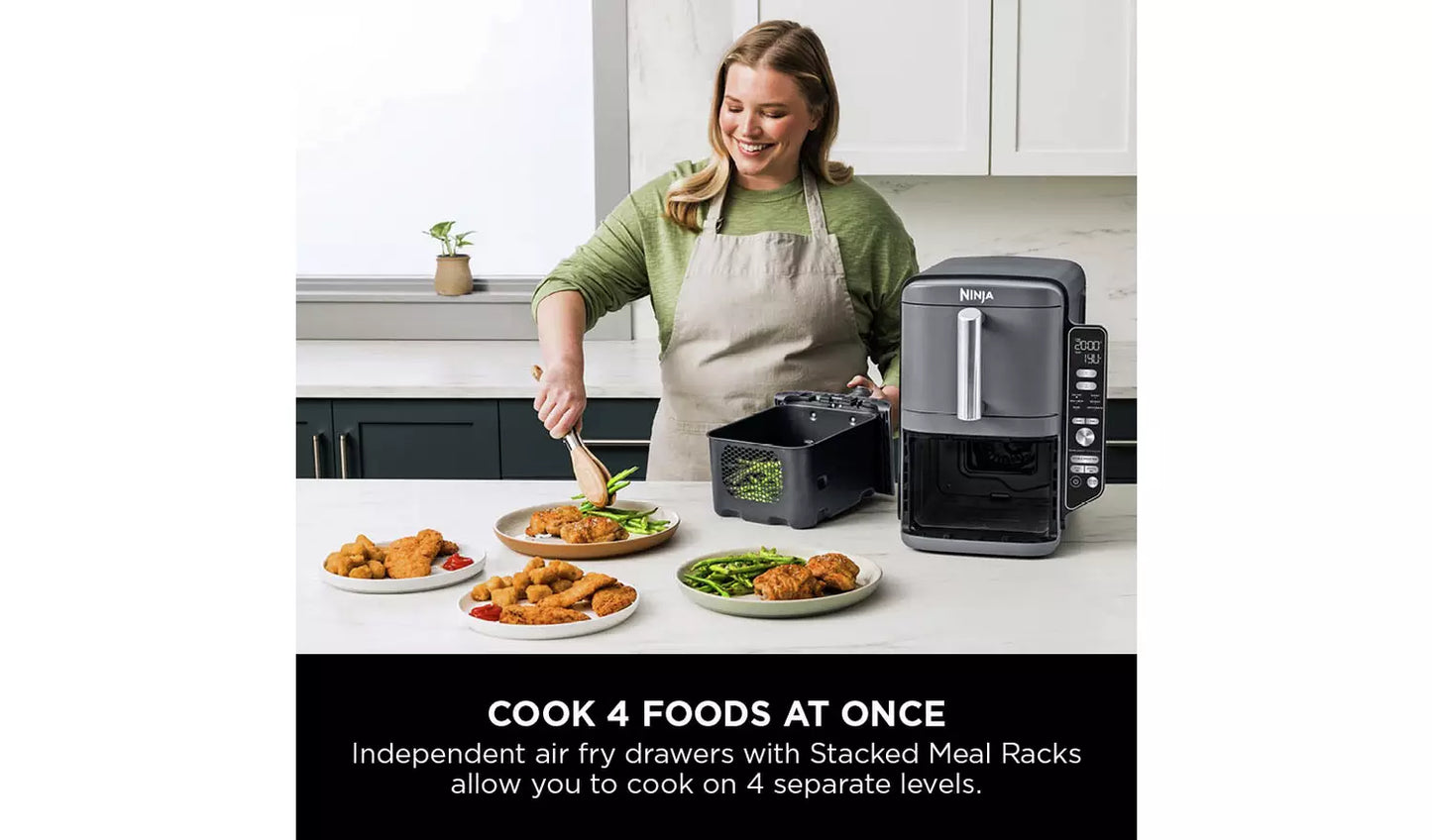 Ninja Double Stack XL 9,5L Heißluftfritteuse SL400UK
