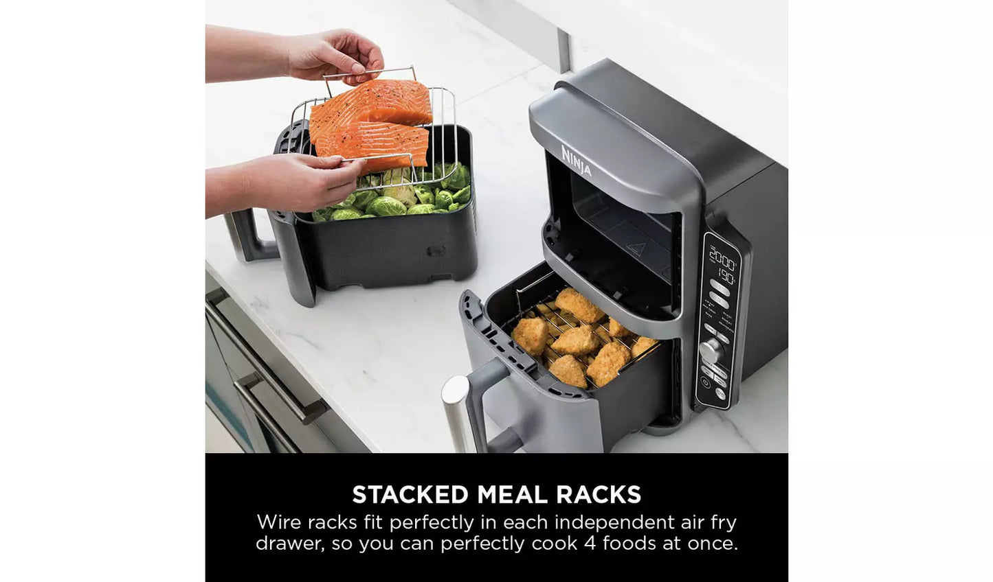 Ninja Double Stack XL 9,5L Heißluftfritteuse SL400UK