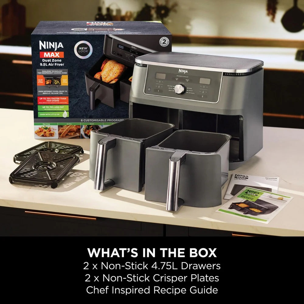 Ninja MAX 6-in-1 Dual Zone Air Fryer 9.5L DZ400