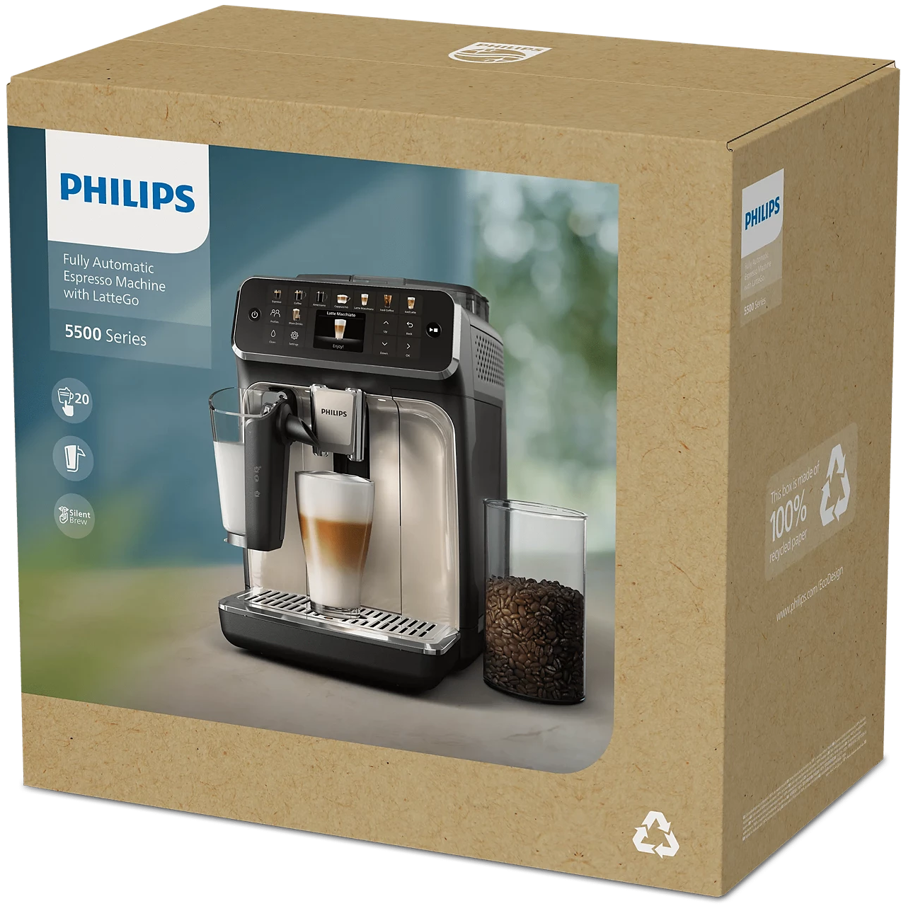 Philips 5500 Series Fully Automatic Espresso Machine EP5541/50