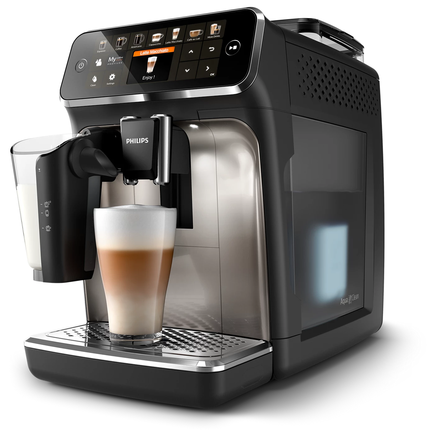 Philips EP5447/90 5400 Series Espresso Machine Black Chrome