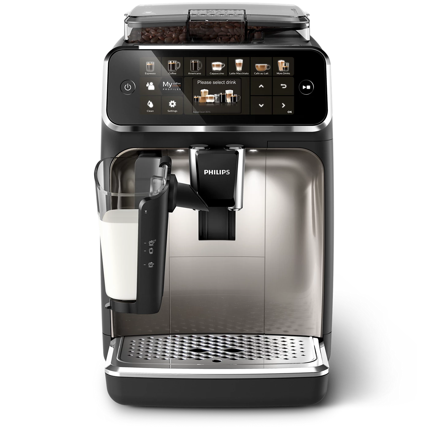 Philips EP5447/90 5400 Series Espresso Machine Black Chrome