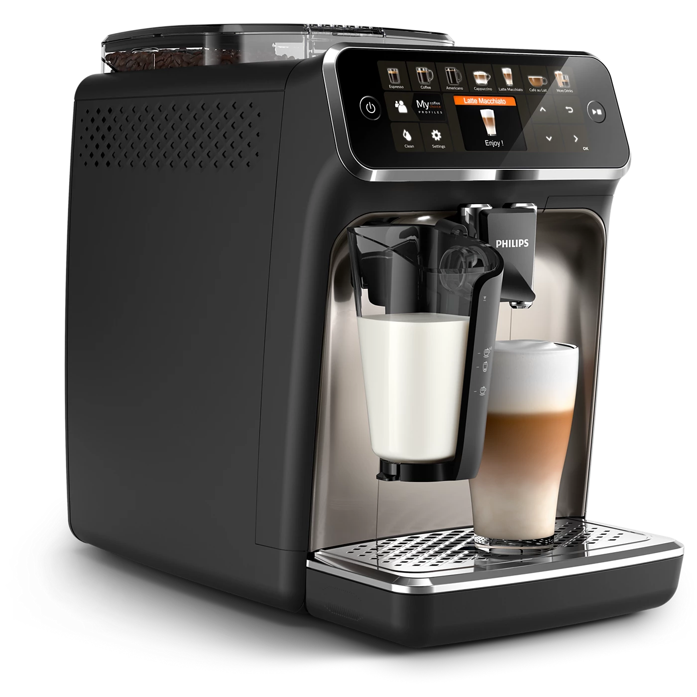 Philips EP5447/90 5400 Series Espresso Machine Black Chrome