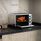 HOMCOM 30L 60-230℃ Mini Electric Oven, with Accessories - Silver Tone
