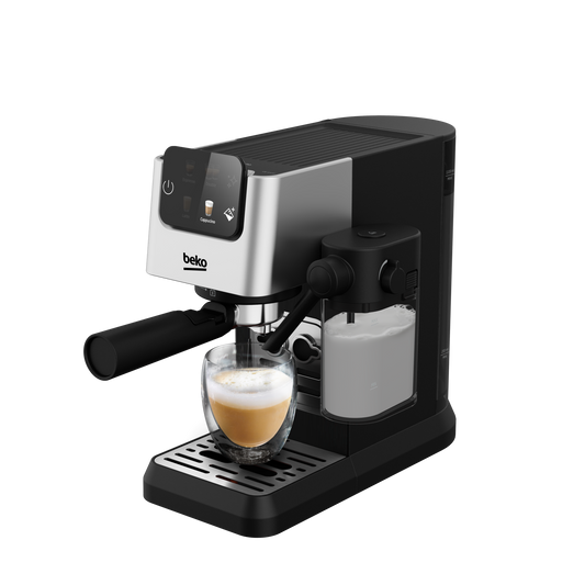 Beko CEP5304X CaffeExperto Manual Espresso with Integrated Milk image 1