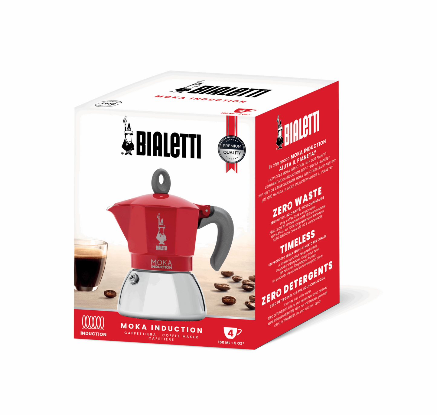 Bialetti Moka Induction Stovetop Coffee Maker - Tiny Lux
