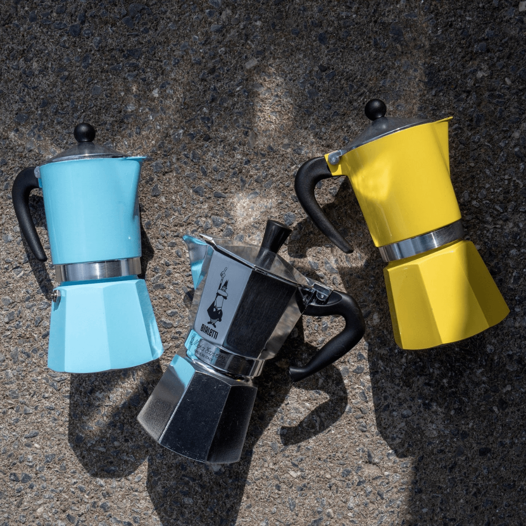 Bialetti Rainbow Aluminium Stovetop Coffee Maker - Tiny Lux