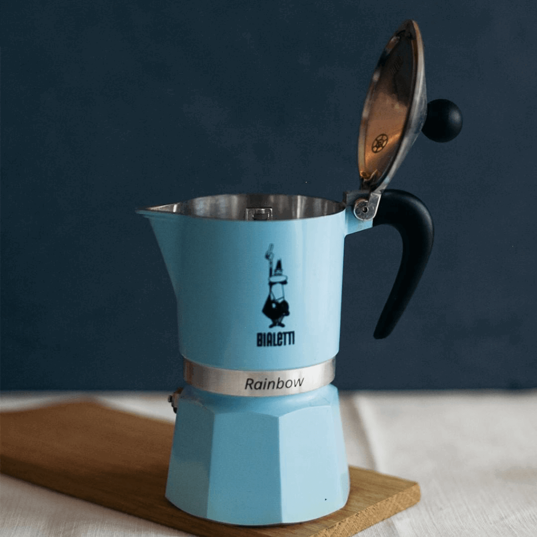 Bialetti Rainbow Aluminium Stovetop Coffee Maker - Tiny Lux