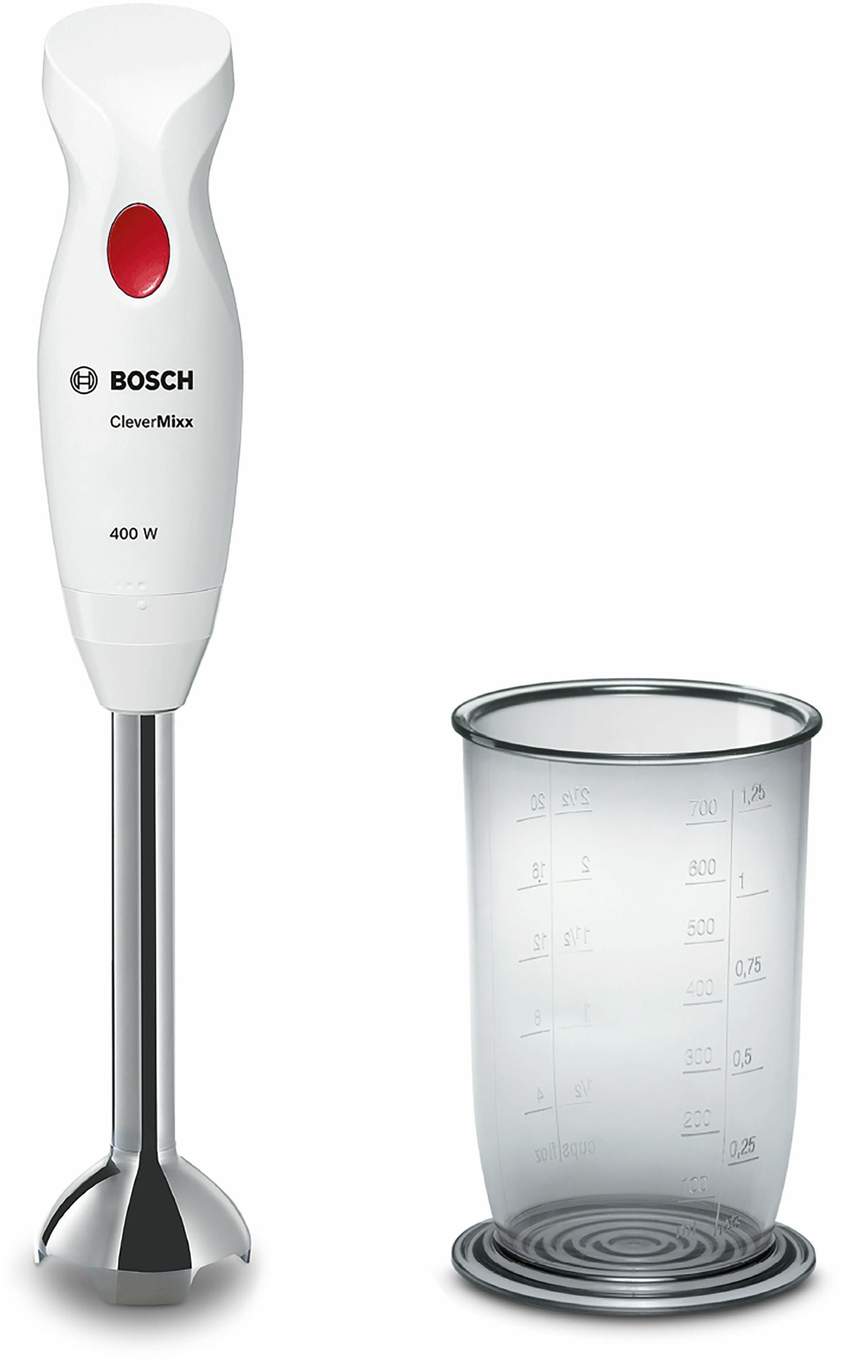 Bosch MSM24100 blender Immersion blender 400 W Stainless steel, White