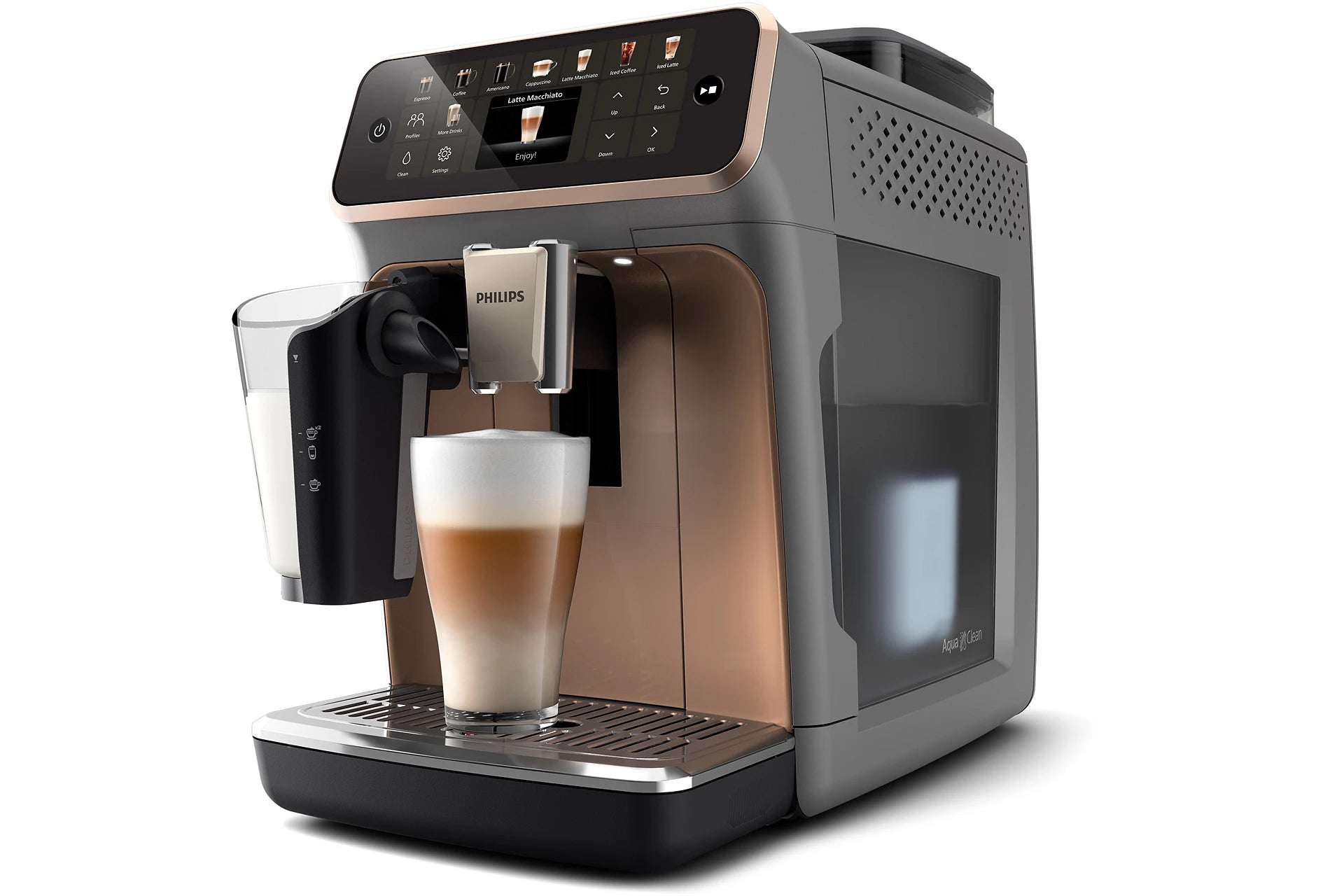 Philips Series 5500 LatteGo EP5544/80 Bean to Cup Fully Automatic Coffee Machine image 2