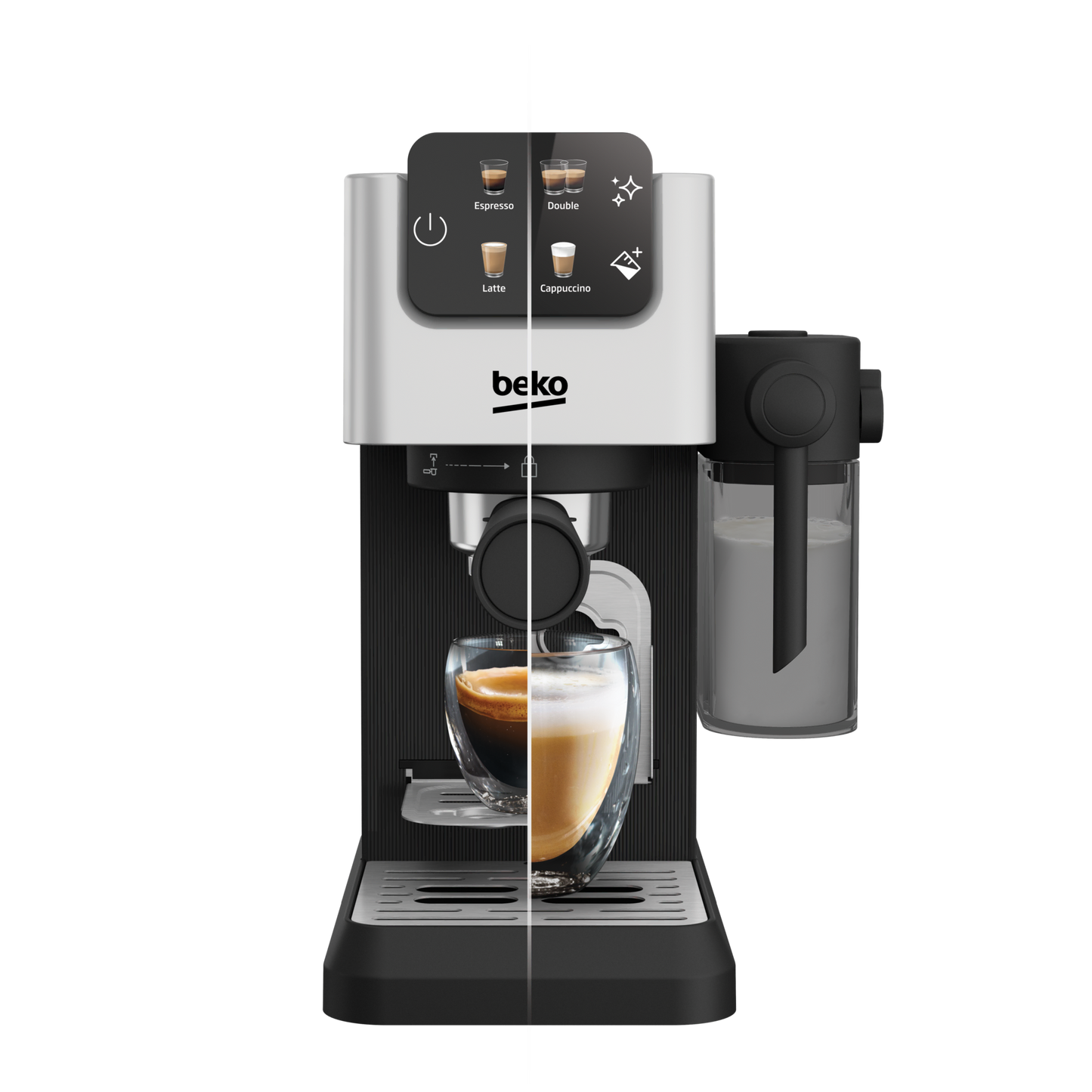 Beko CEP5304X CaffeExperto Manual Espresso with Integrated Milk image 5
