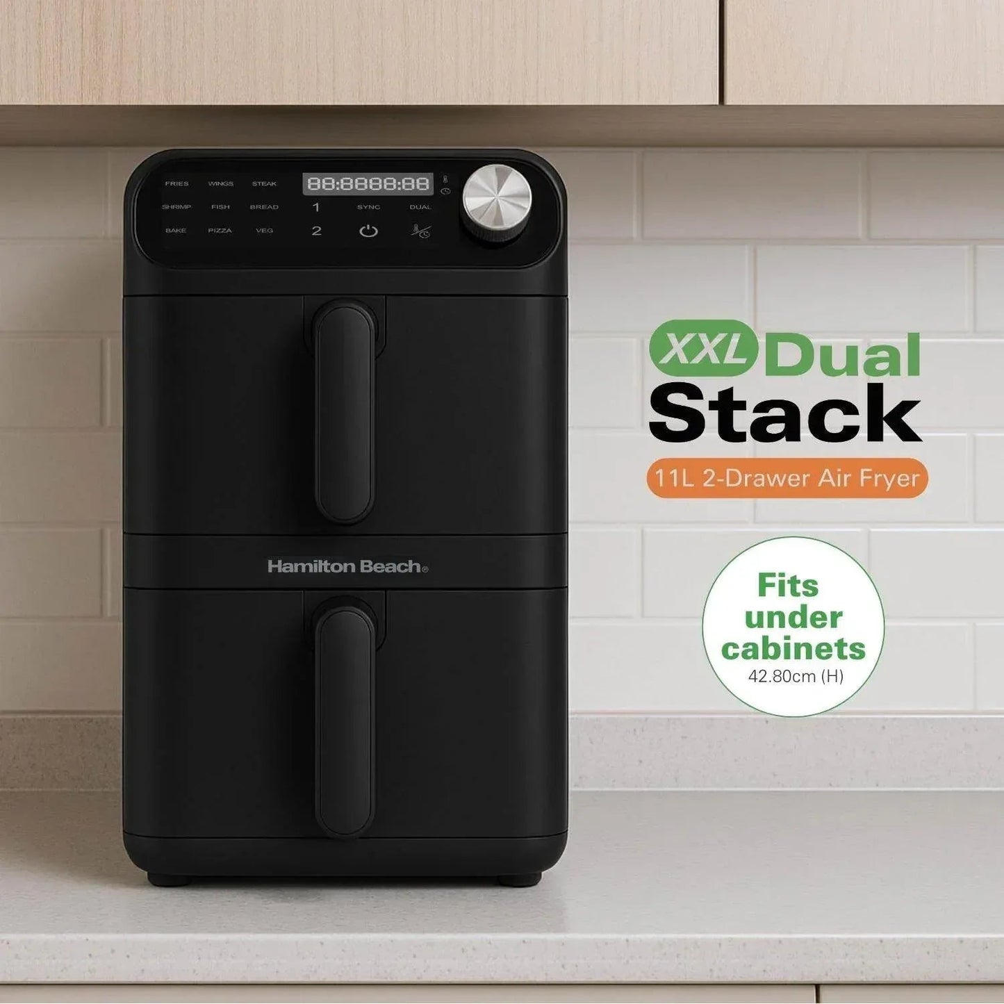 Hamilton Beach XXL Dual Stack 11L Air Fryer