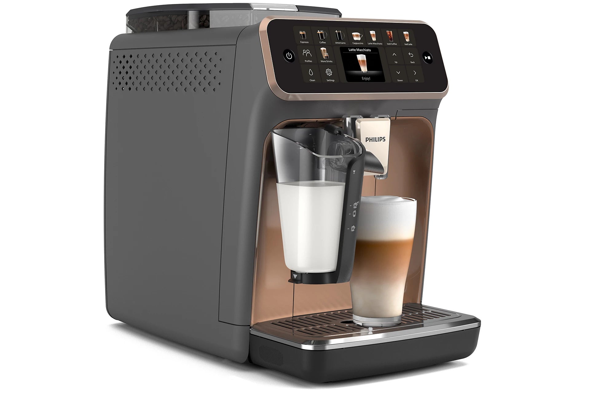 Philips Series 5500 LatteGo EP5544/80 Bean to Cup Fully Automatic Coffee Machine image 3