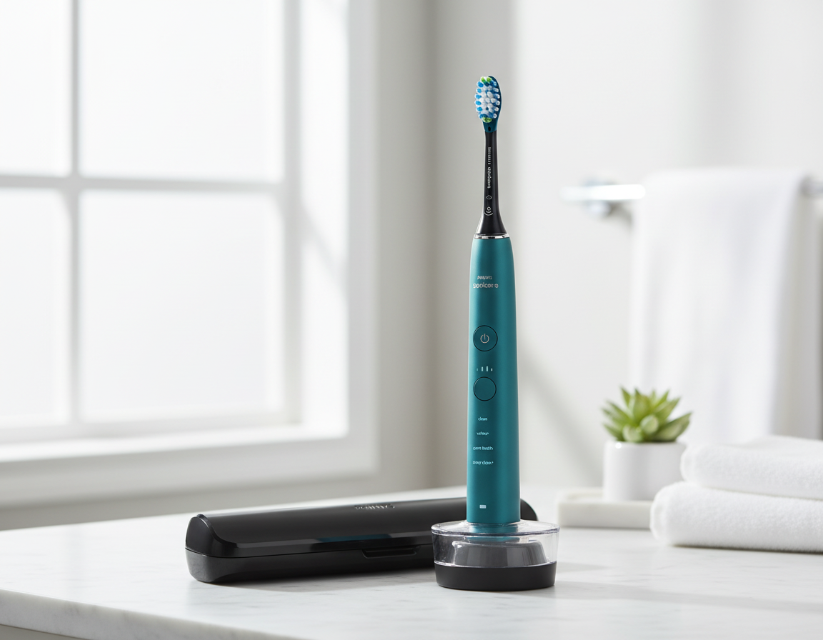 Philips Sonicare Diamond Clean 9000 in modern bathroom setting