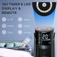 HOMCOM Ice Cooling Tower Fan, Water Conditioner Evaporative Air Cooler Unit with 4 Modes, 3 Speed, Remote Control, Timer, Oscillating for Home Bedroom, Black