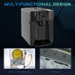 HOMCOM 3L Ice Maker Machine and Water Dispenser, 12kg in 24H, 2 Sizes 9 Ice Cubes Ready in 6-10 Mins Ice Machine, Black
