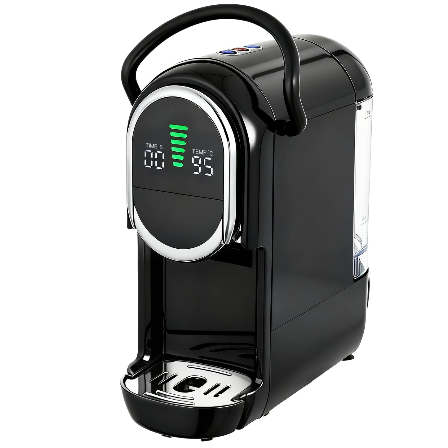 HOMCOM Pod Coffee Machine for Nespresso, Dolce Gusto Capsule & Ground Coffee, Small Semi Automatic Coffee Maker, 19 Bar, 0.6L