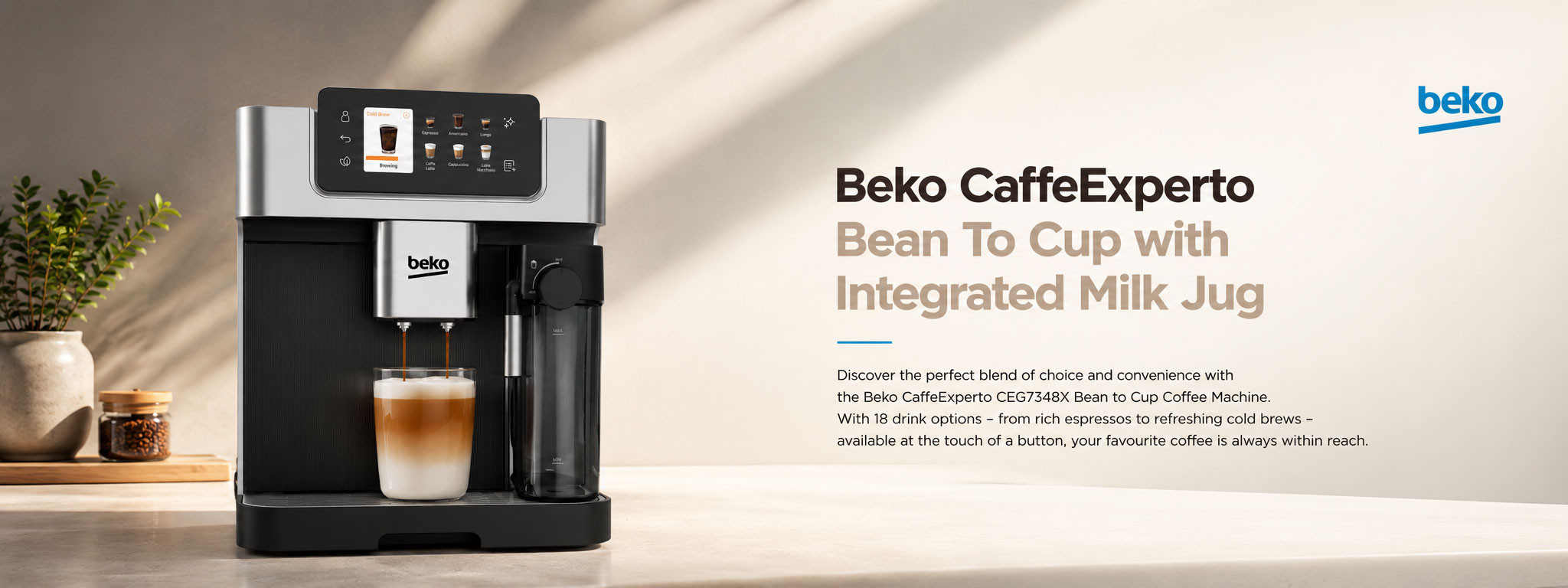 Beko CaffeExperto CEG7348X Bean to Cup Coffee Machine